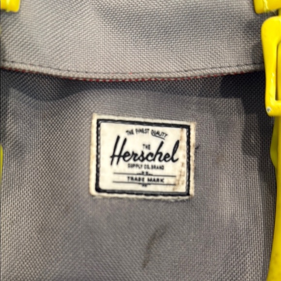 Herschel Supply Company Gray and Yellow Backpack - Picture 2 of 7